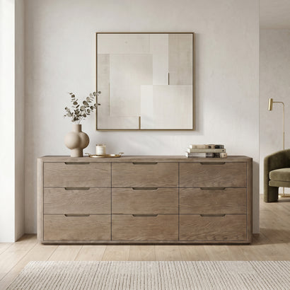 Oak 6-Drawer Dresser