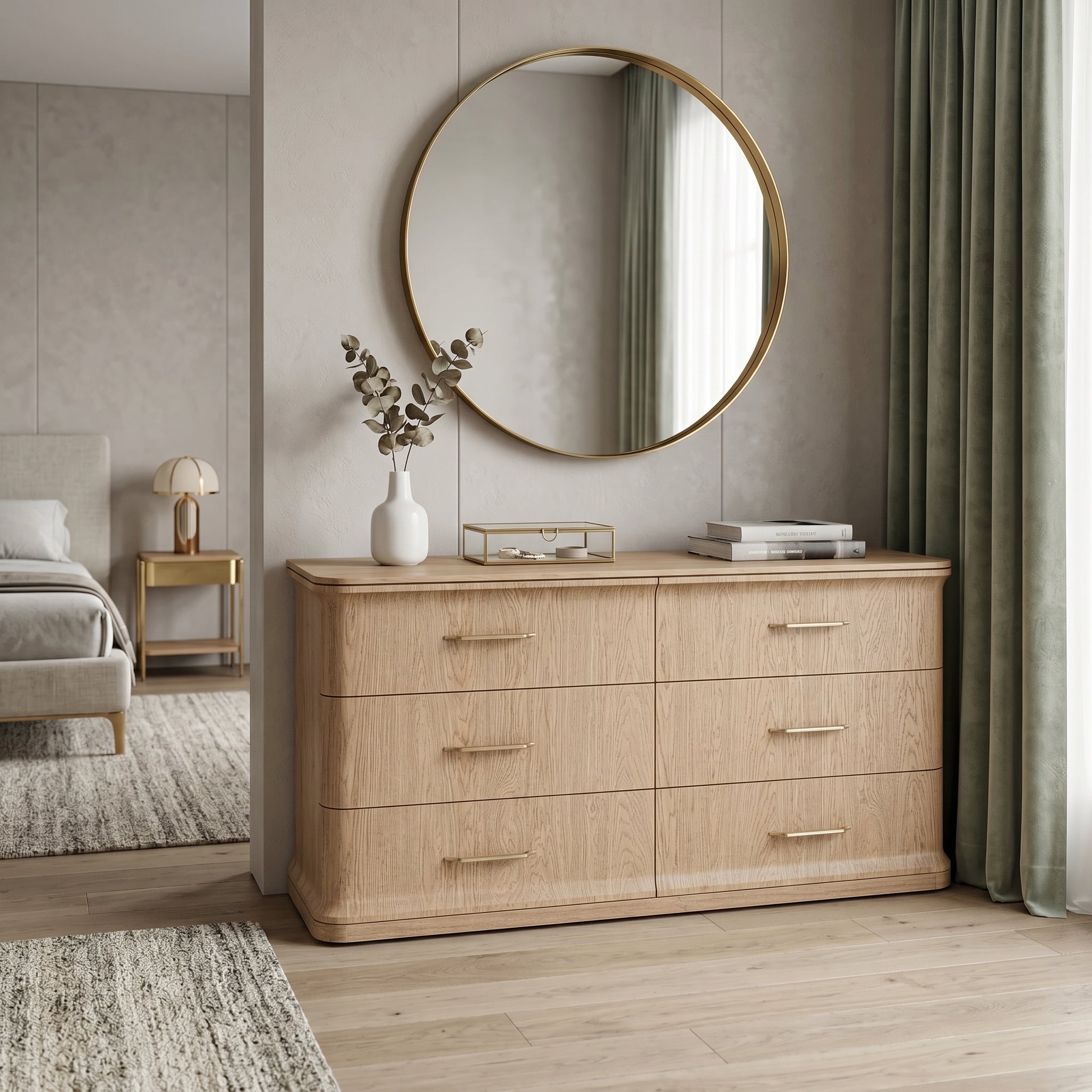 Oak Fluted Dresser