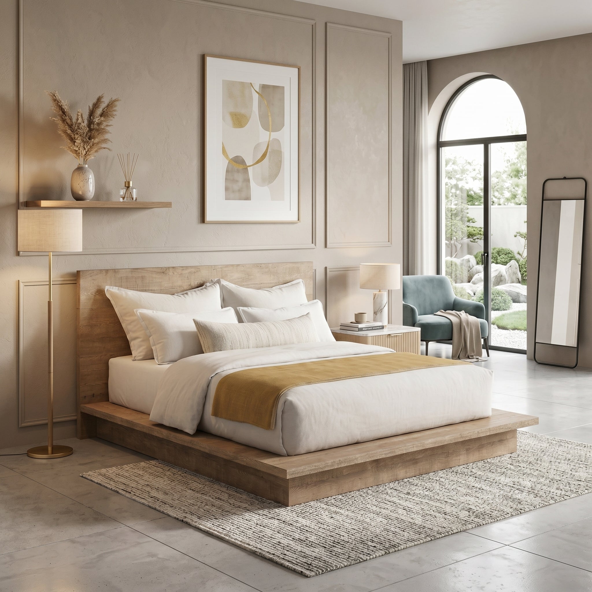 Wood Platform Bed