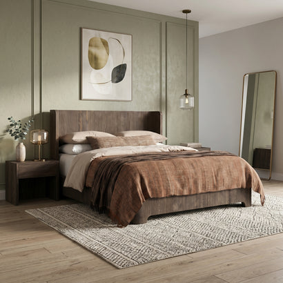 Rustic Wood Bed Frame