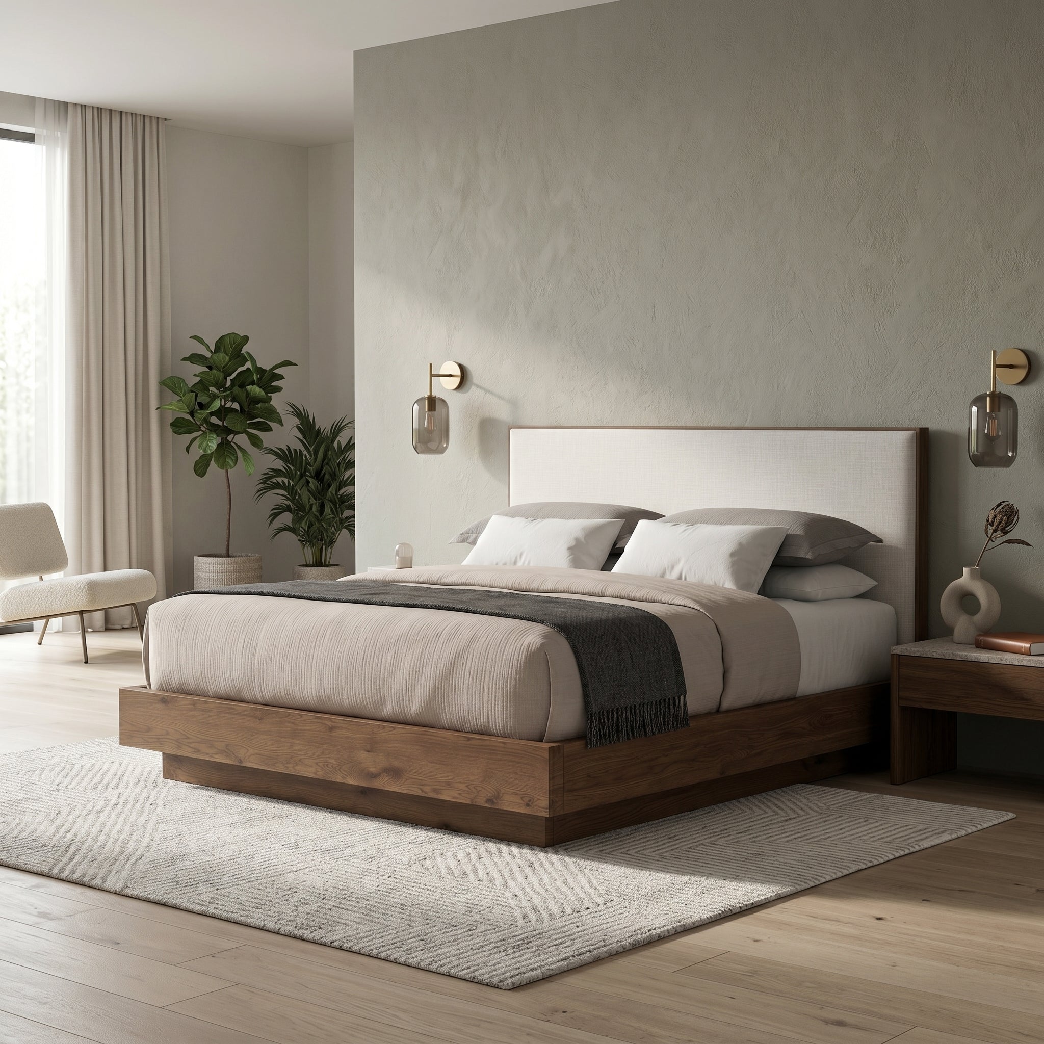 Walnut Platform Bed