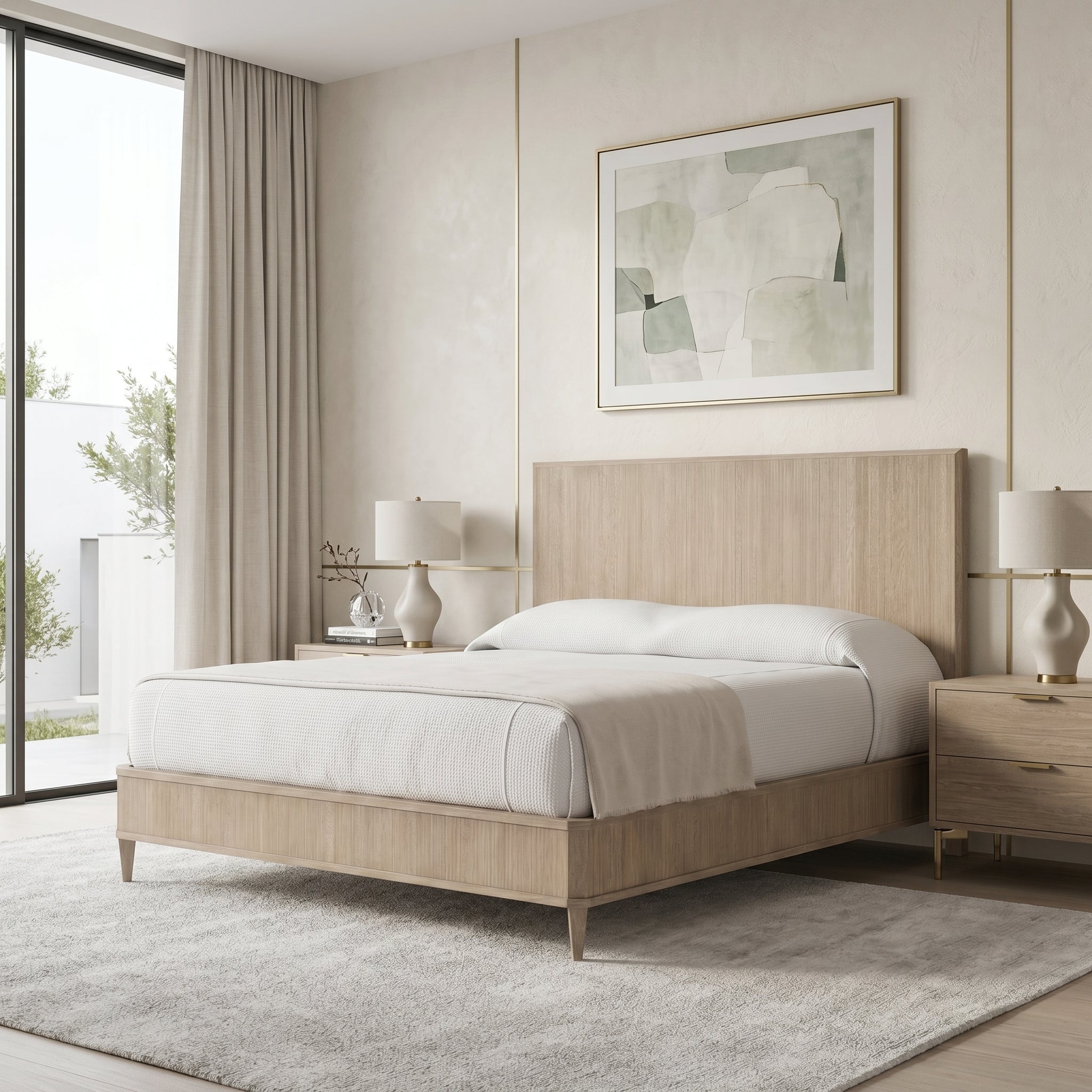 Light Oak Platform Bed