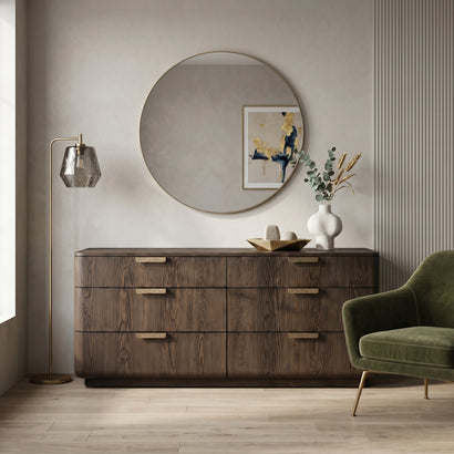 Walnut Modern Dresser