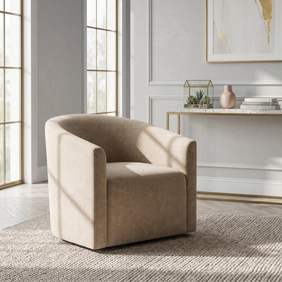 Beige Tub Armchair