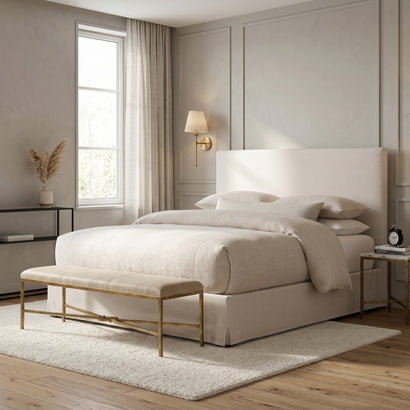 Linen Upholstered Bed