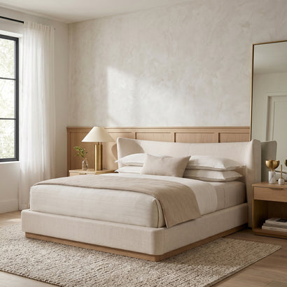 Linen Platform Bed