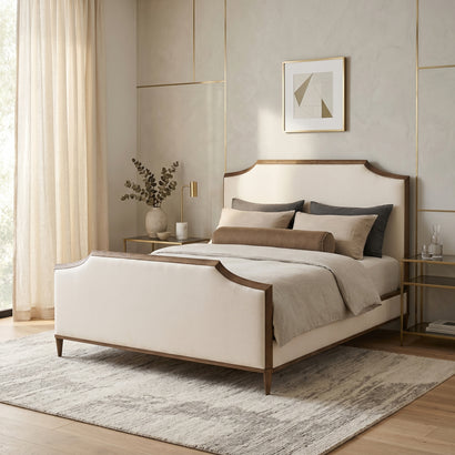 Walnut Sleigh Bed Frame