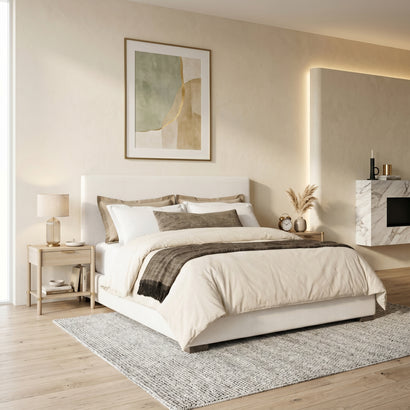 Linen Platform Bed