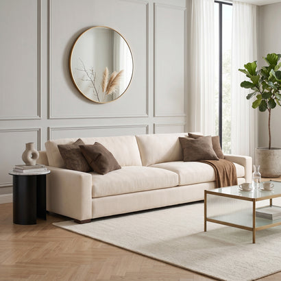 Cream Linen Daybed