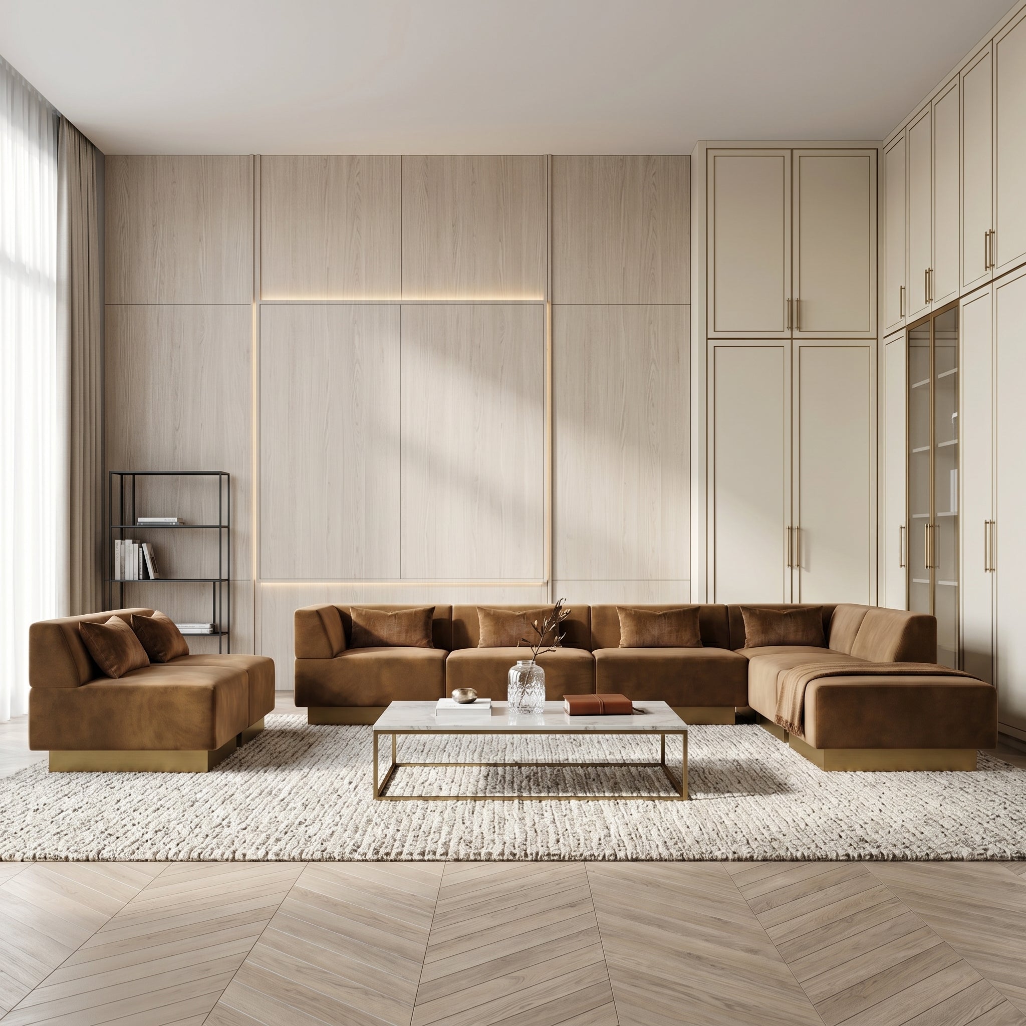 Suede Modular Daybed