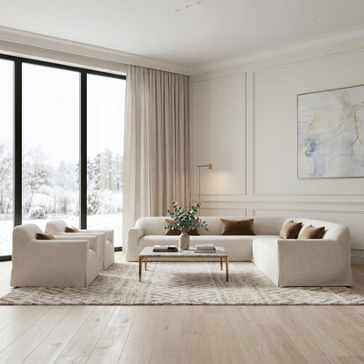 Linen Modular Sofa Set