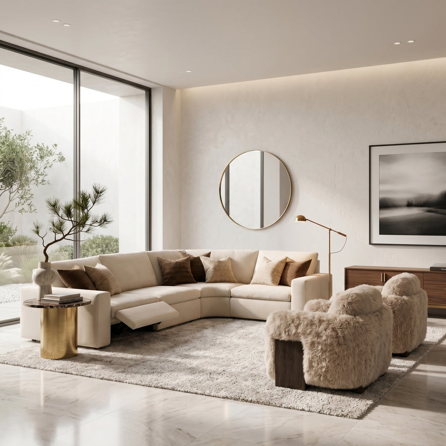 Beige Modular Daybed
