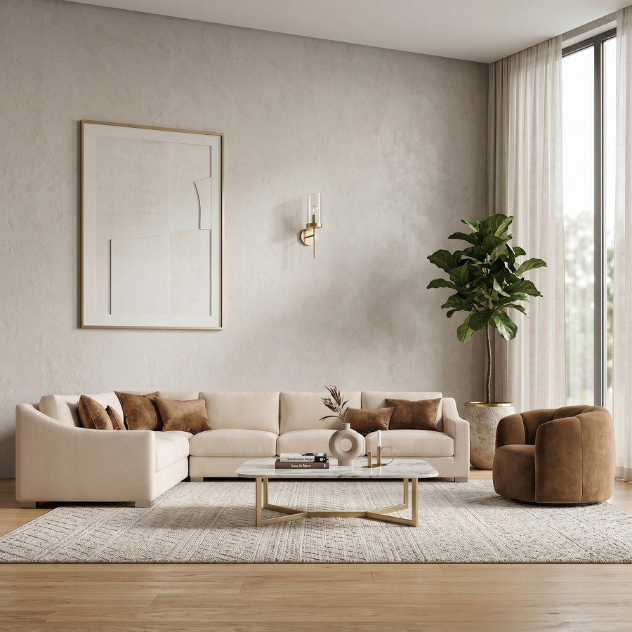 Beige Modular Sofa