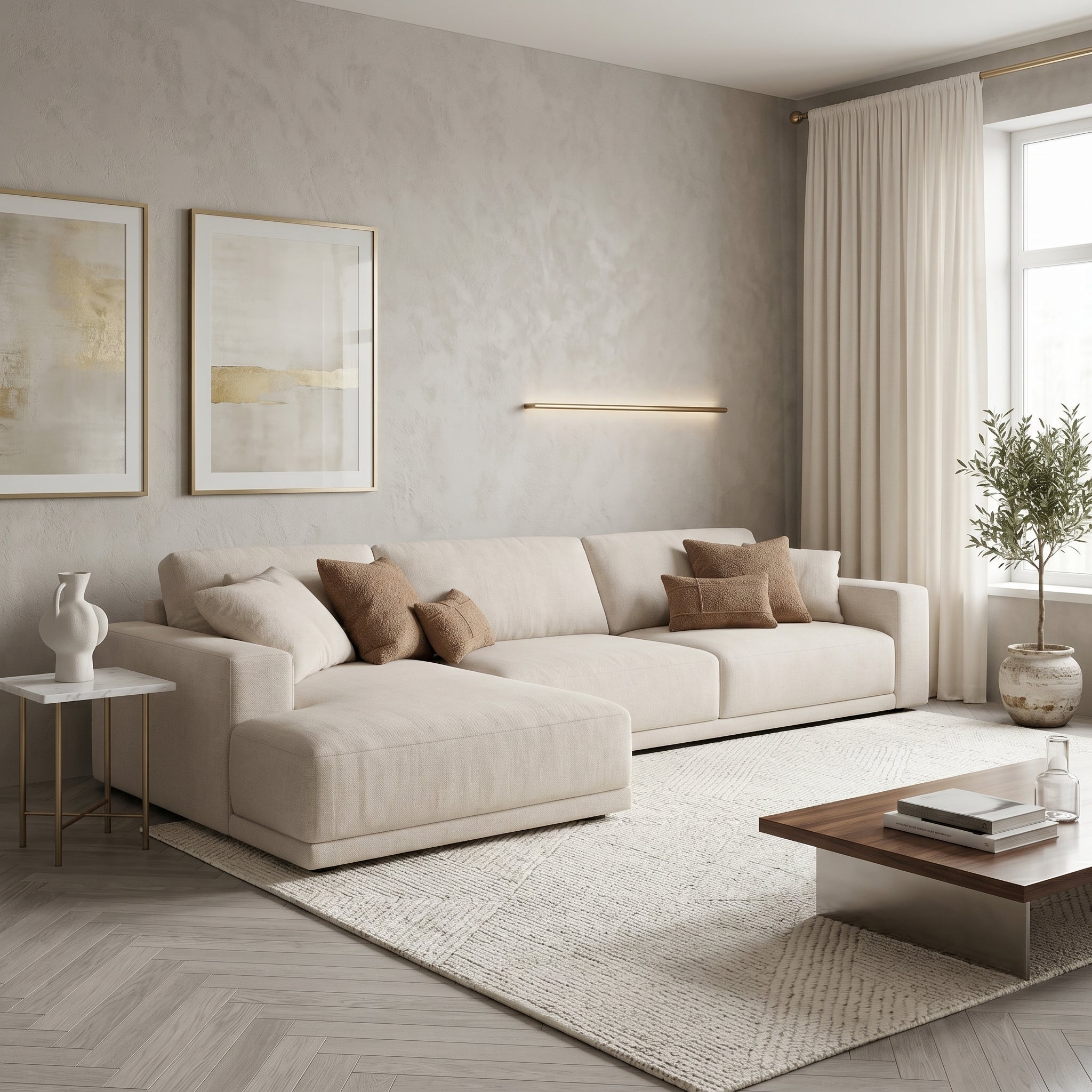 Modular Linen Sofa
