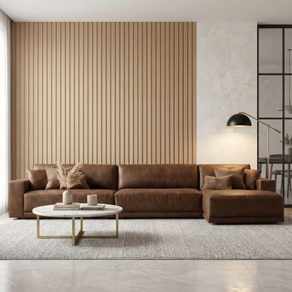 Leather L-Shape Sofa