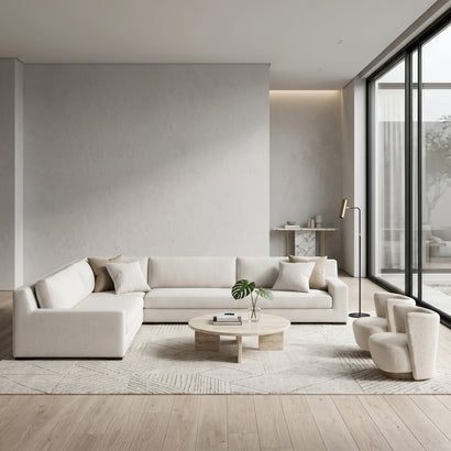 Linen L-Shape Daybed